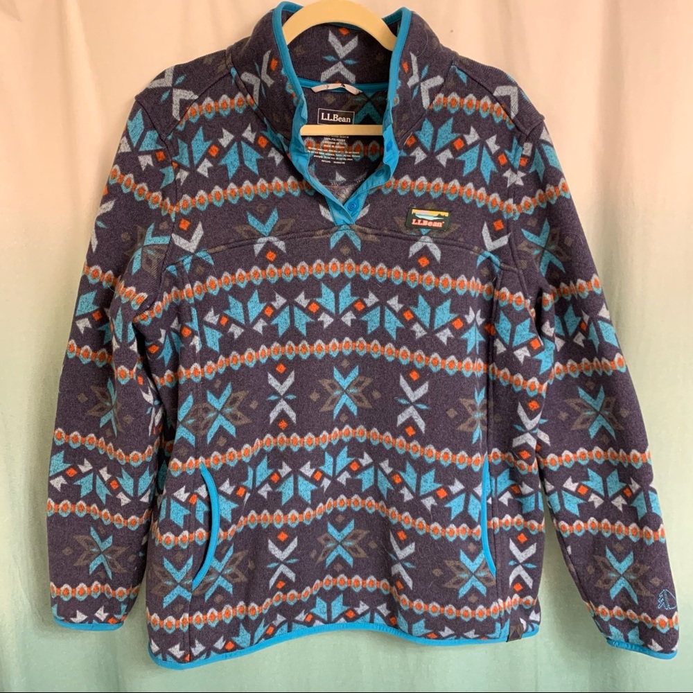LL Bean fleece pullover